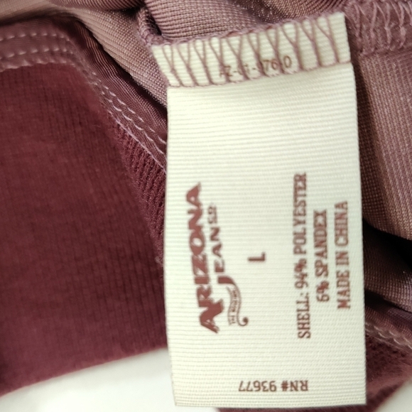 𝅺ARIZONA Jean Co. Burgundy Full Zip Jacket, Juniors Size Large - Picture 11 of 12